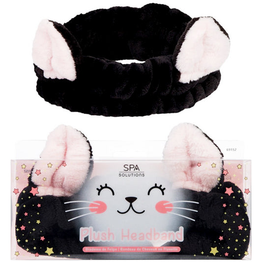 Plush Headband (Black Cat)