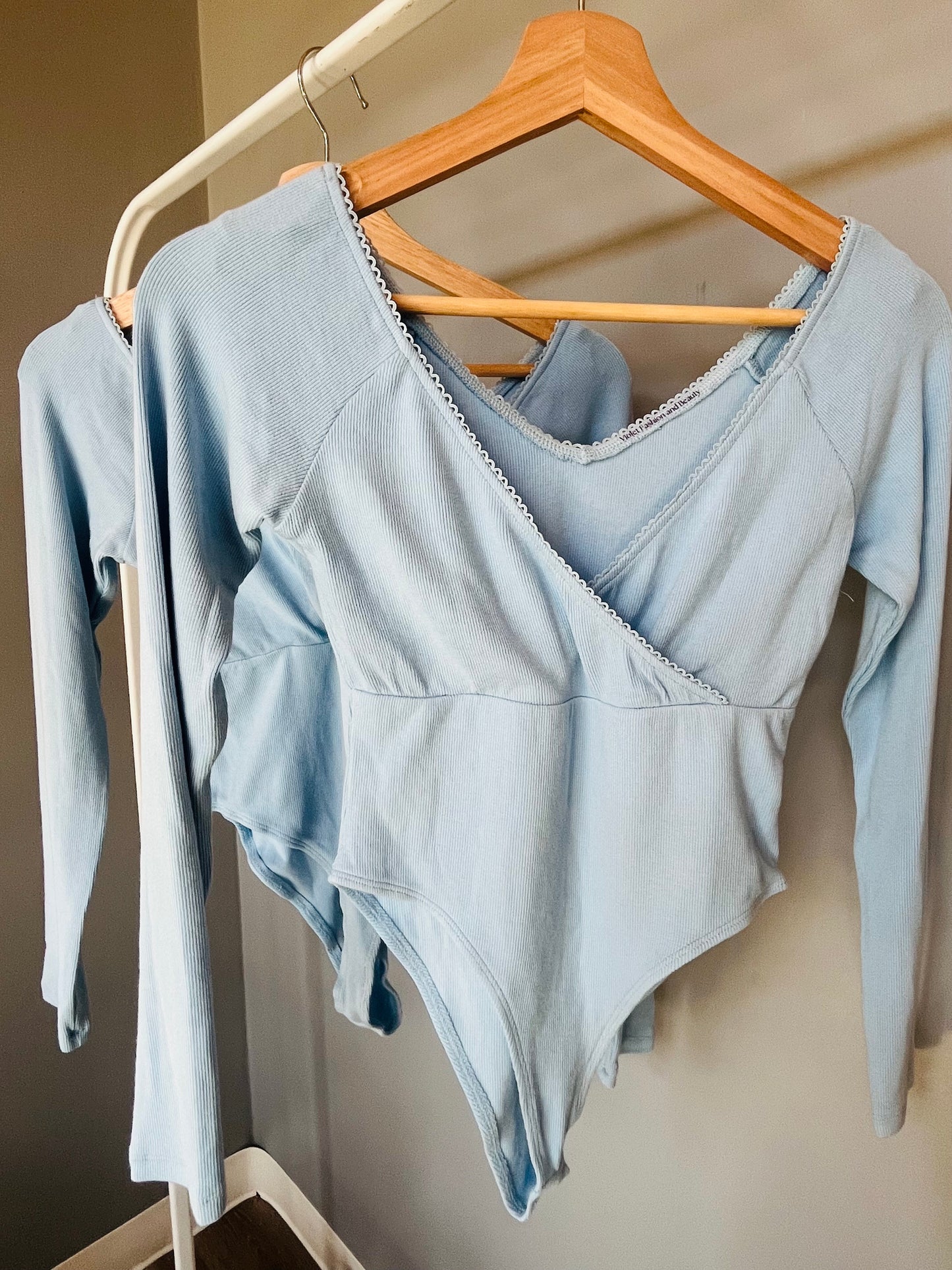 Jasmine Bodysuit (Baby Blue)